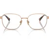Vogue 52mm Square Optical Glasses In Rose Gold