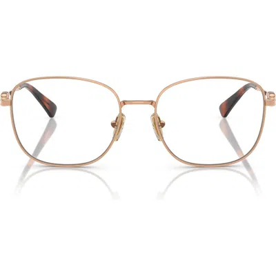 Vogue 52mm Square Optical Glasses In Rose Gold
