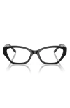 Vogue 53mm Cat Eye Optical Glasses In Black