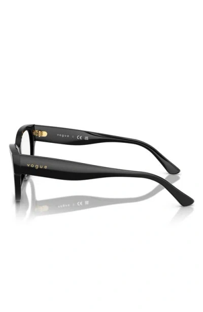 Vogue 53mm Cat Eye Optical Glasses In Black