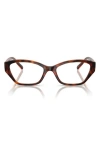 Vogue 53mm Cat Eye Optical Glasses In Dark Havana