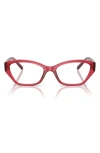 Vogue 53mm Cat Eye Optical Glasses In Red