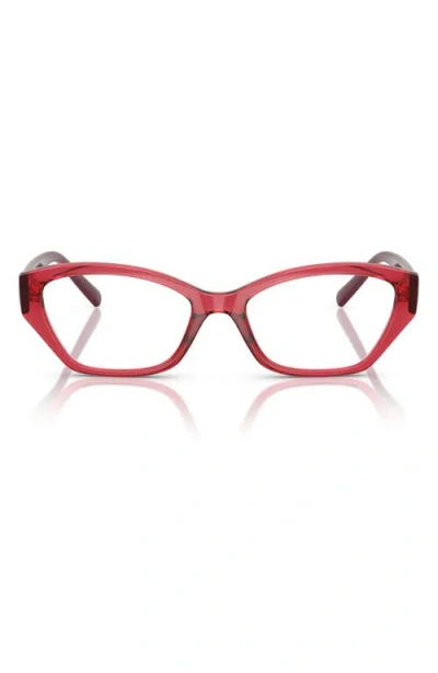 Vogue 53mm Cat Eye Optical Glasses In Red