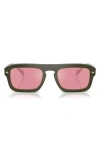 Vogue 53mm Gradient Square Sunglasses In Green
