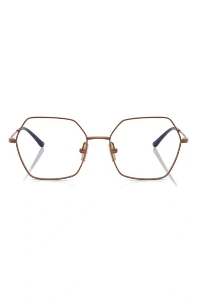 Vogue 53mm Irregular Optical Glasses In Gold