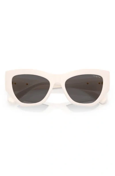 Vogue 53mm Irregular Sunglasses In Black White