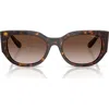 Vogue 53mm Irregular Sunglasses In Brown