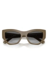 Vogue 53mm Irregular Sunglasses In Brown Grey