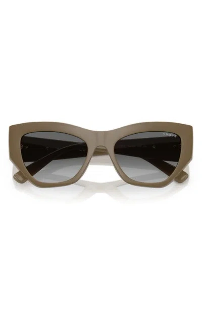 Vogue 53mm Irregular Sunglasses In Brown Grey