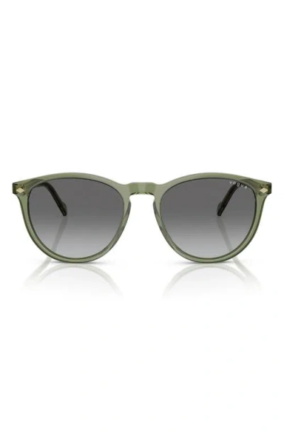 Vogue 53mm Phantos Sunglasses In Transparent Green