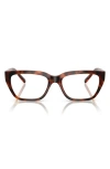 Vogue 53mm Pillow Optical Glasses In Brown