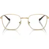 Vogue 53mm Pillow Optical Glasses In Gold