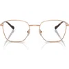 Vogue 53mm Pillow Optical Glasses In Gold