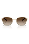 Vogue 53mm Pillow Sunglasses In Pale Gold