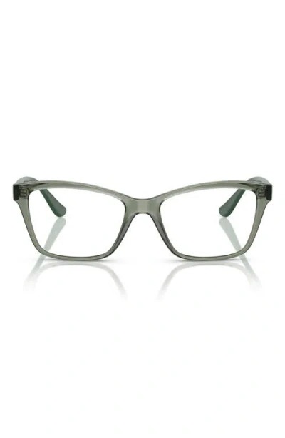 Vogue 53mm Rectangluar Optical Glasses In Green