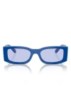 Vogue 53mm Rectangular Sunglasses In Blue