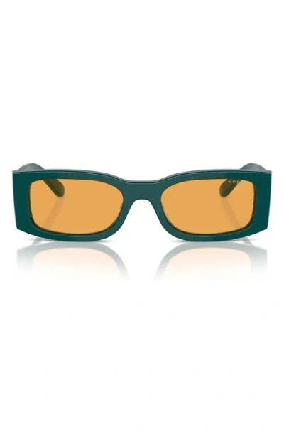 Vogue 53mm Rectangular Sunglasses In Full Octanium