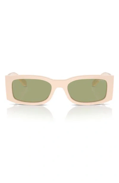 Vogue 53mm Rectangular Sunglasses In Pink