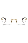Vogue 53mm Square Optical Glasses In Gold