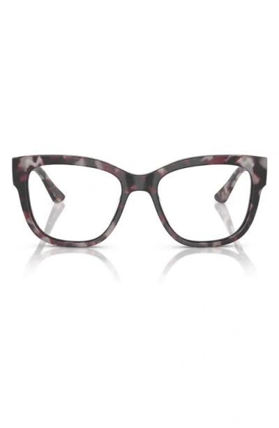 Vogue 53mm Square Optical Glasses In Grey Tort