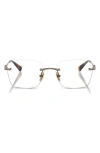 Vogue 53mm Square Optical Glasses In Lite Brown