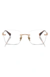 Vogue 53mm Square Optical Glasses In Rose Gold