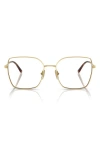 Vogue 53mm Square Optical Glasses In Shiny Gold