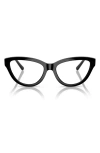Vogue 54mm Cat Eye Optical Glasses In Black