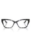 Vogue 54mm Cat Eye Optical Glasses In Blue Tortoise