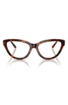 Vogue 54mm Cat Eye Optical Glasses In Dark Havana