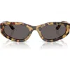 Vogue 54mm Cat Eye Sunglasses In Yellow Tortoise