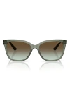 Vogue 54mm Gradient Pillow Sunglasses In Green Brown