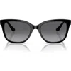 Vogue 54mm Gradient Polarized Pillow Sunglasses In Black