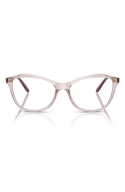 Vogue 54mm Irregular Optical Glasses In Trans Pink