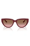 Vogue 54mm Irregular Sunglasses In Bordeaux