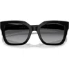 Vogue 54mm Polarized Square Sunglasses In Black Polarized