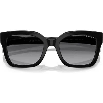 Vogue 54mm Polarized Square Sunglasses In Black Polarized