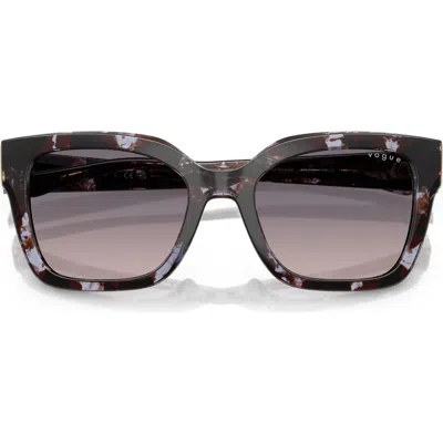 Vogue 54mm Polarized Square Sunglasses In Purple