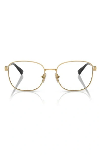 Vogue 54mm Square Optical Glasses In Gold/black