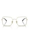 Vogue 54mm Square Optical Glasses In Gold