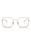 Vogue 54mm Square Optical Glasses In Rose Gold