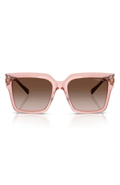 Vogue 54mm Square Sunglasses In Brown Gradient