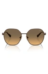 Vogue 55mm Gradient Irregular Sunglasses In Copper