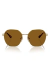 Vogue 55mm Gradient Irregular Sunglasses In Pale Gold Polarized