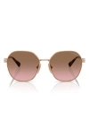 Vogue 55mm Gradient Irregular Sunglasses In Rose Gold