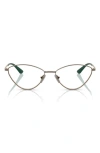 Vogue 55mm Irregular Optical Glasses In Lite Brown