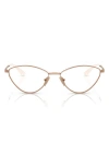 Vogue 55mm Irregular Optical Glasses In Rose Gold