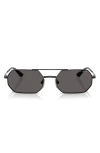 Vogue 55mm Irregular Sunglasses In Black