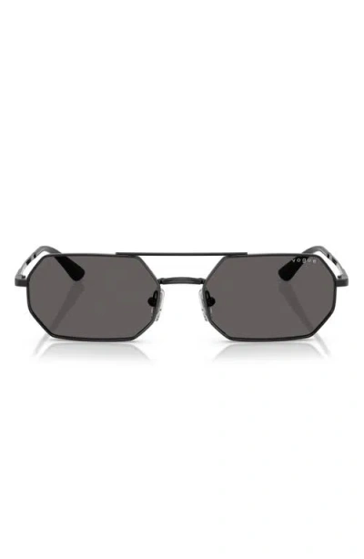 Vogue 55mm Irregular Sunglasses In Black