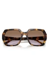 Vogue 55mm Irregular Sunglasses In Blond Havana
